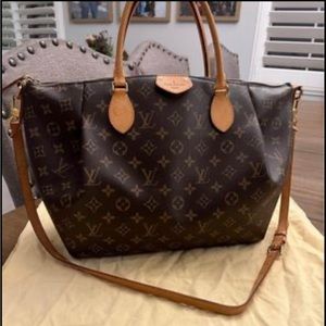 Louis Vuitton Turenne Handbag Monogram Canvas PM Brown